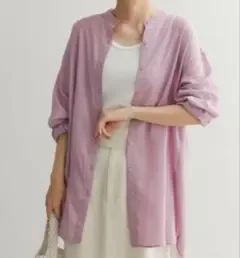 URBAN RESEARCH DOORS シャツ 長袖 ラベンダーパープル