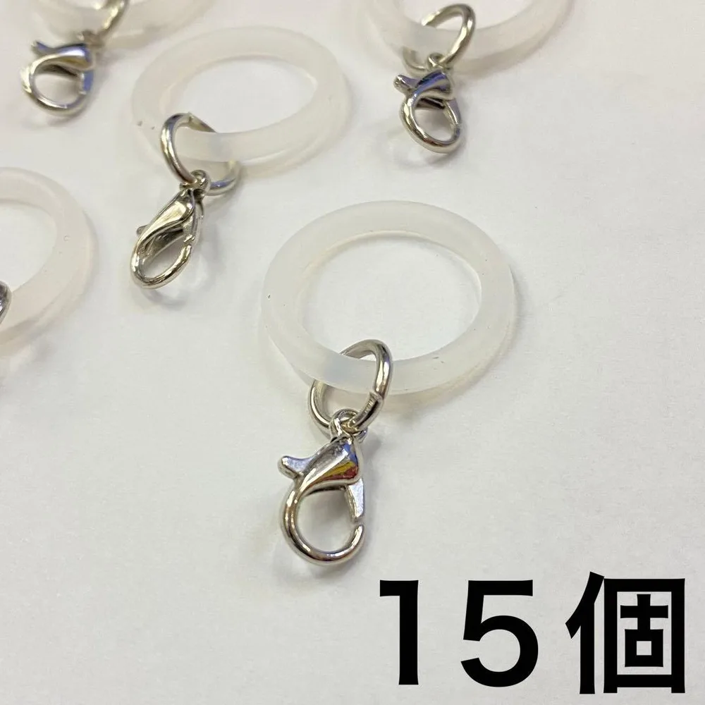 15セット 目印アクセサリー めじるしチャーム カニカン付き パーツ めじるし