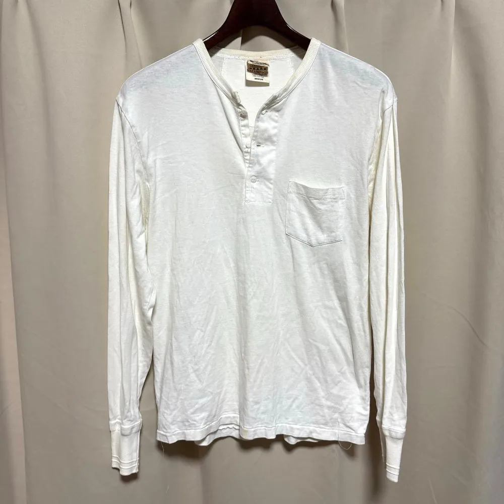 y102505 GLAD HAND Tシャツ ロンT M 長袖 ボタン ロゴ