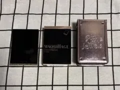 MAQuillAGE アイシャドウパレット4色入り アイシャドウケース2点セット