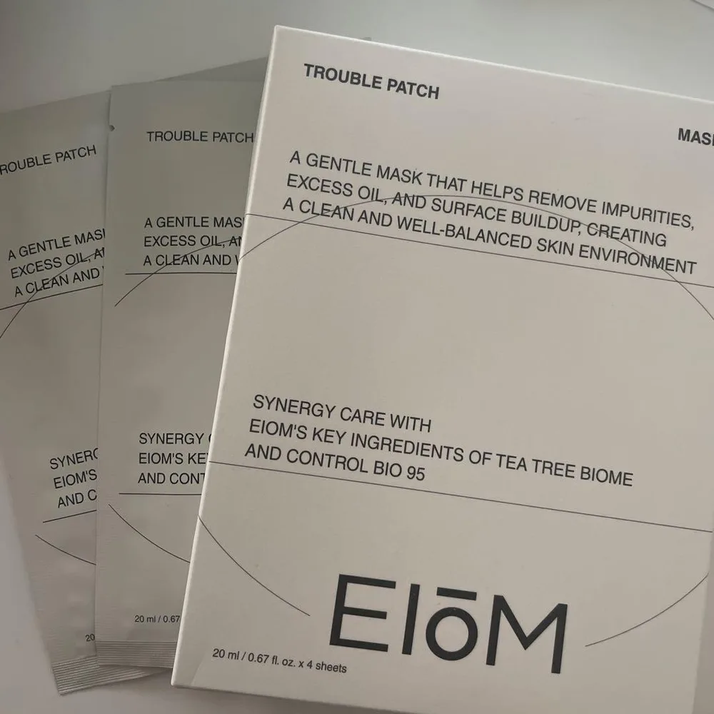 新品 EIOM トラブルマスクパッチ イオムパック フェイスマスク 1箱+2枚