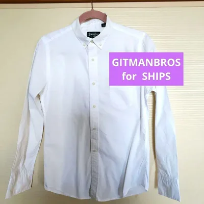 SHIPS Gitman Bros. ボタンダウンシャツ ホワイト