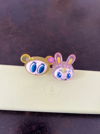 ナルミヤキャラクターズ ぷくっとリング ベリエちゃん ハナちゃん