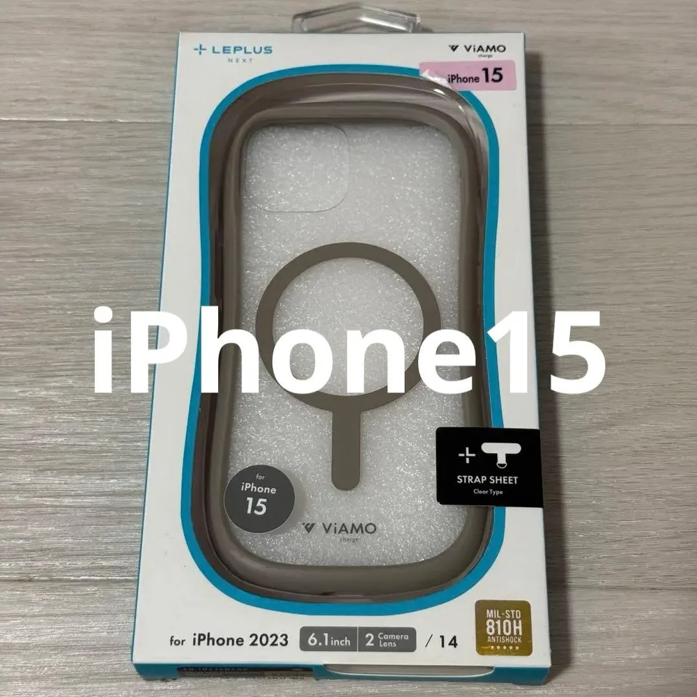未使用 LEPLUS VIAMO iPhone 15 耐衝撃ケース