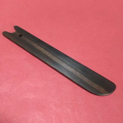 ①*小型で可愛い雰囲気の縞黒檀の着付用ヘラ (15.5cm)
