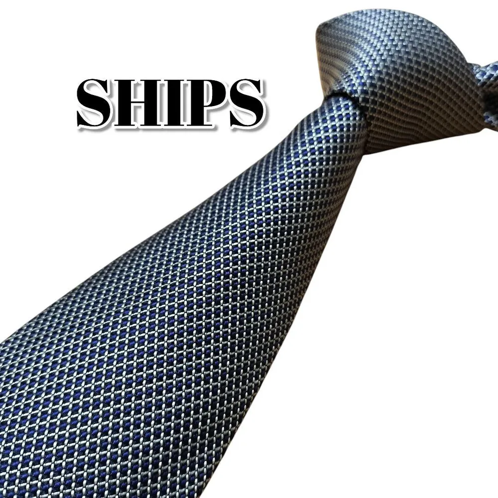 ★SHIPS★ シップス グレー系 チェック柄 日本製