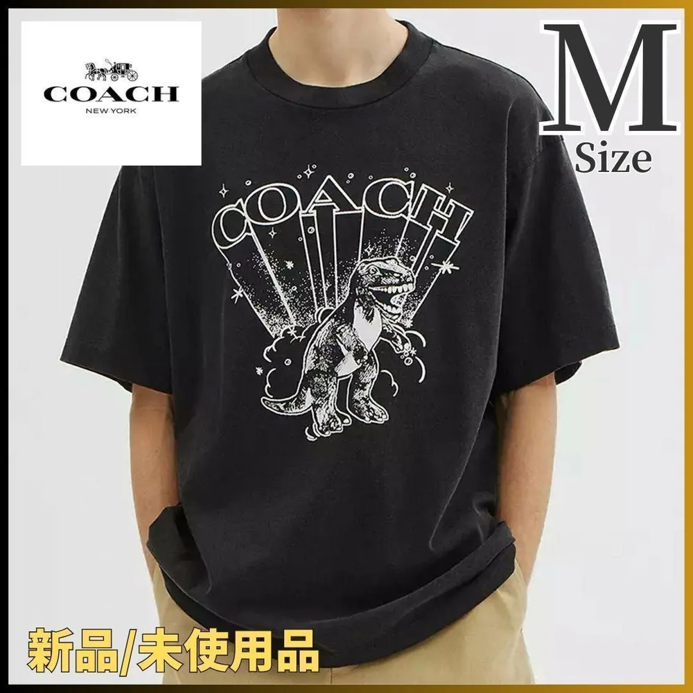 限定1 COACH コーチ Tシャツ T レックス Rexy レキシー 恐竜 M