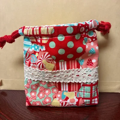 ハンドメイド パッチワーク巾着袋