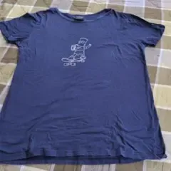 ザ・シンプソンズ バート 半袖Tシャツ ネイビー