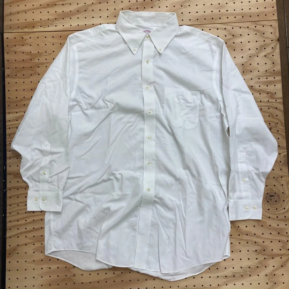 Brooks Brothers 長袖シャツ ホワイト 17-2/3