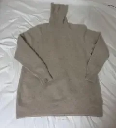 プラージュ plage カシミヤ100 タートルネックニット ベージュ 長袖