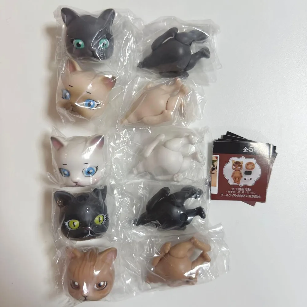ガチャ カプセルドール 猫 全5種コンプリート