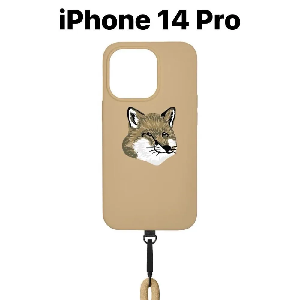 メゾンキツネ モノクロームフォックス iPhone 14 Pro ケース