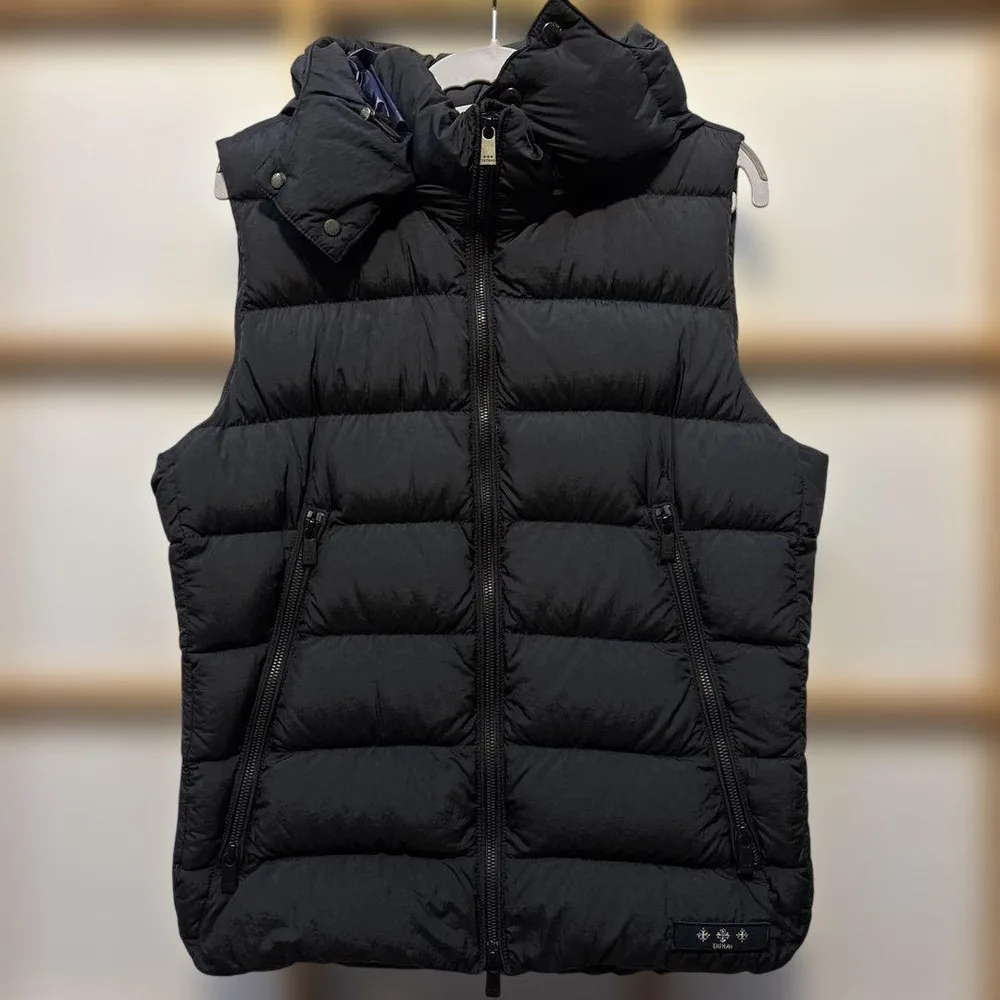 TATRAS ダウンベスト ネイビー フード付き