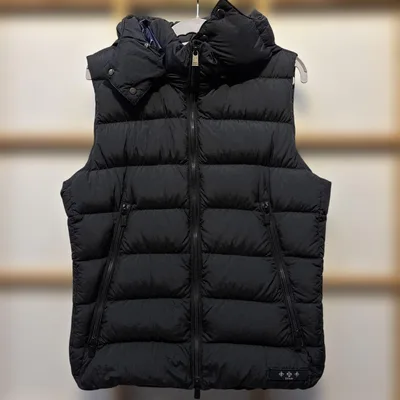 TATRAS ダウンベスト ネイビー フード付き