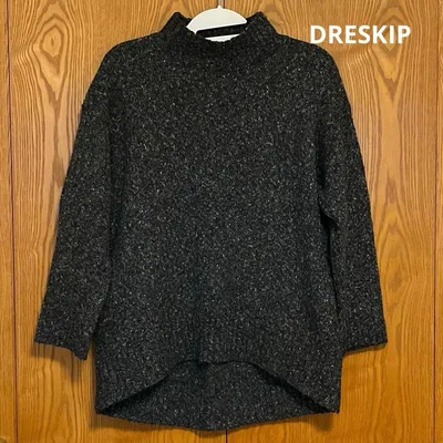 DRESKIP ハイネック 長袖ニット セーター