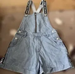 ラブトキシック 160 サロペット ショートパンツ ブルーデニム