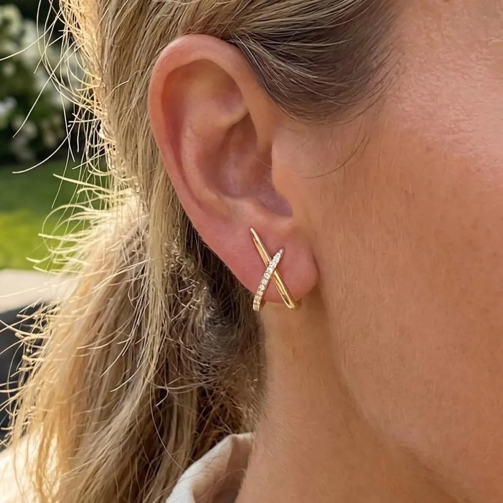 シルバーピアス レディース 14Kゴールド スタッドピアス シンプルミニマル