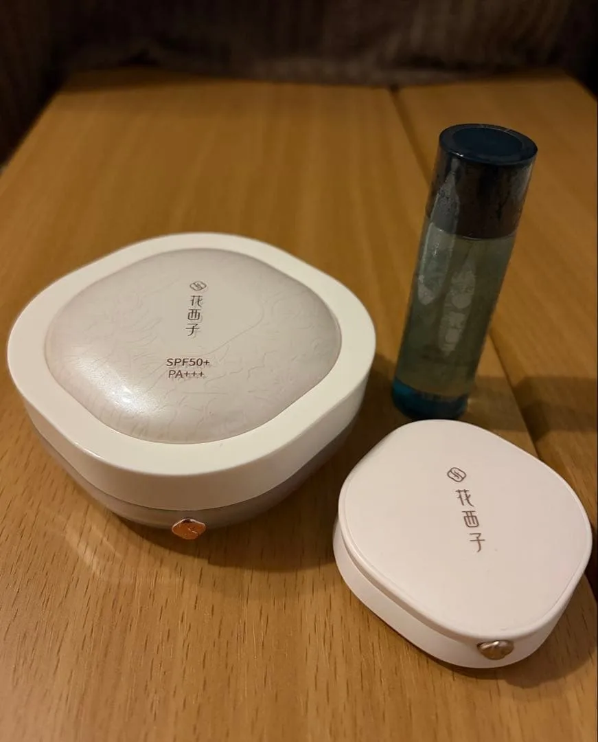 花西子 玉容桃花 ルースパウダー UV 03セミマット、プレストパウダーミニ、他