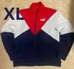 PUMA プーマ 赤トラックジャケット XLサイズ ナイロンジャケット y2k
