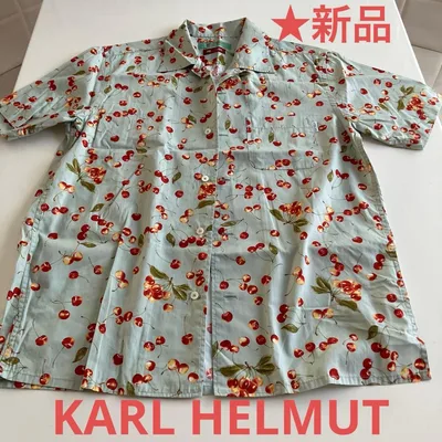 KARL HELMUT カールヘルム 半袖シャツ さくらんぼ柄