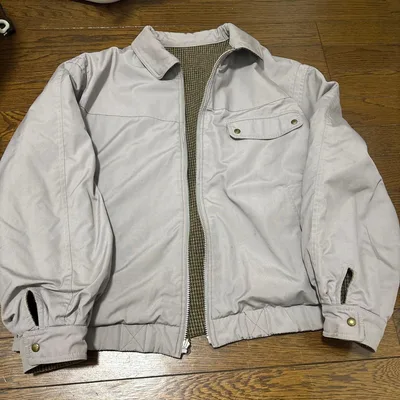 リバーシブル ジャケット ブルゾン 千鳥格子