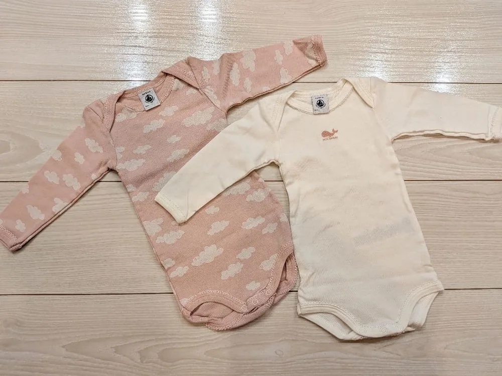 未着用 PETIT BATEAU 肌着 2枚セット 67cm