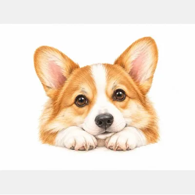 ちょこんとかわいいコーギーさん*オリジナルイラスト