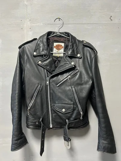 【美品】Harley Davidson ダブルライダースジャケット size36
