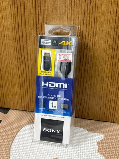 SONY HDMIケーブル DLC-HEM10 1m HDMIミニ端子 4K対応