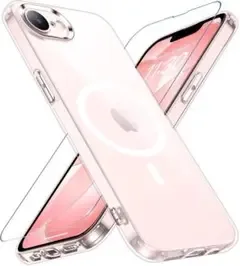 iPhone 17e/16e ケースMagsafe対応 透明 ガラスフィルム付き