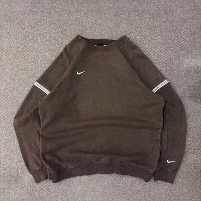 00s NIKE スウェット ブラウン y2k 短丈