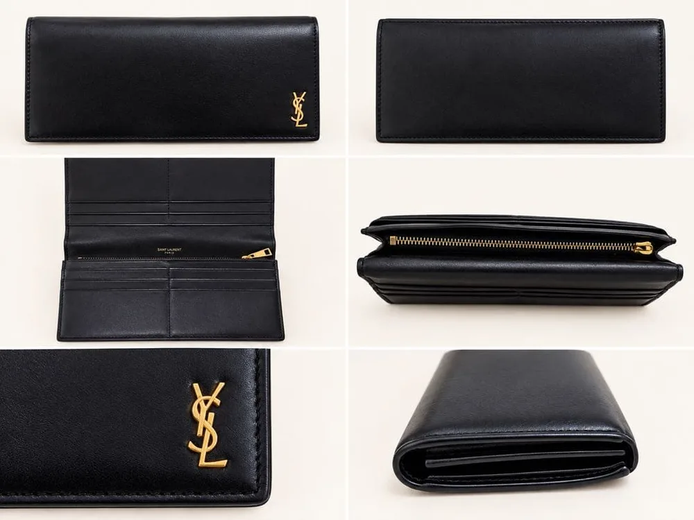 美品! SAINT LAURENT サンローラン 長財布 ブラック