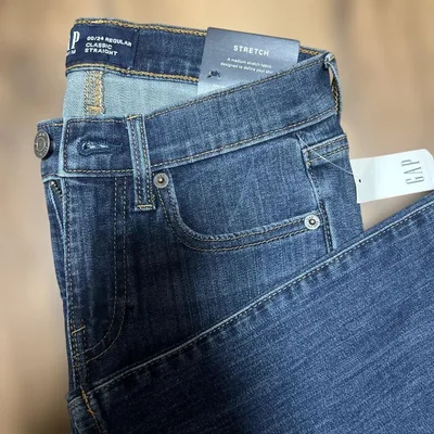 【新品未使用】GAP クラシックストレート デニムパンツ ストレッチ00/24