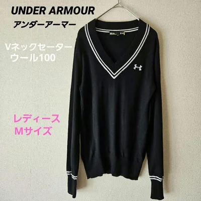 【美品】アンダーアーマー ゴルフ Vネックセーター レディースM