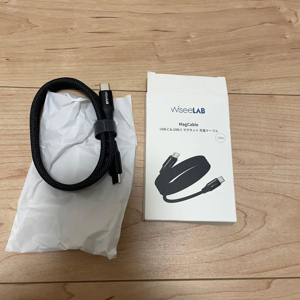 WiseeLAB MagCable USB-C マグネット充電ケーブル 1.0m