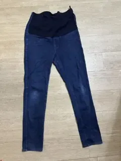 マタニティ デニムパンツ ストレッチ UNIQLO