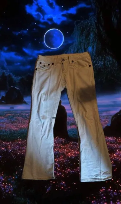 True Religion JOEY ホワイトデニムパンツ 激レア