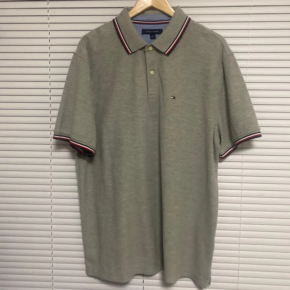 Tommy Hilfiger ポロシャツ グレー XL