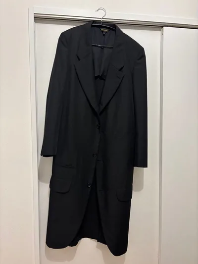COMME des GARCONS ロングジャケット ブラック L