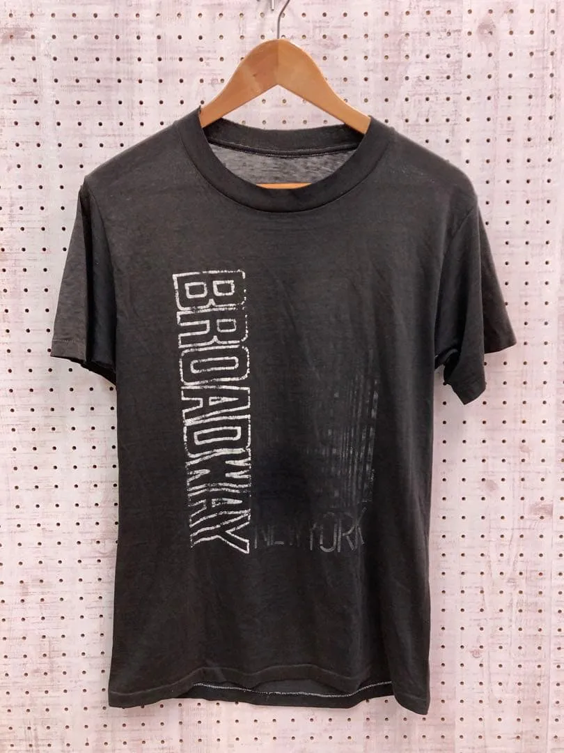 80s BROADWAY NEW YORK プリントTシャツ 古着 ヴィンテージ