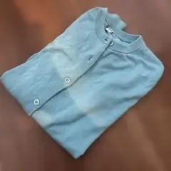 UNIQLO クルーネックカーディガン ライトブルー M