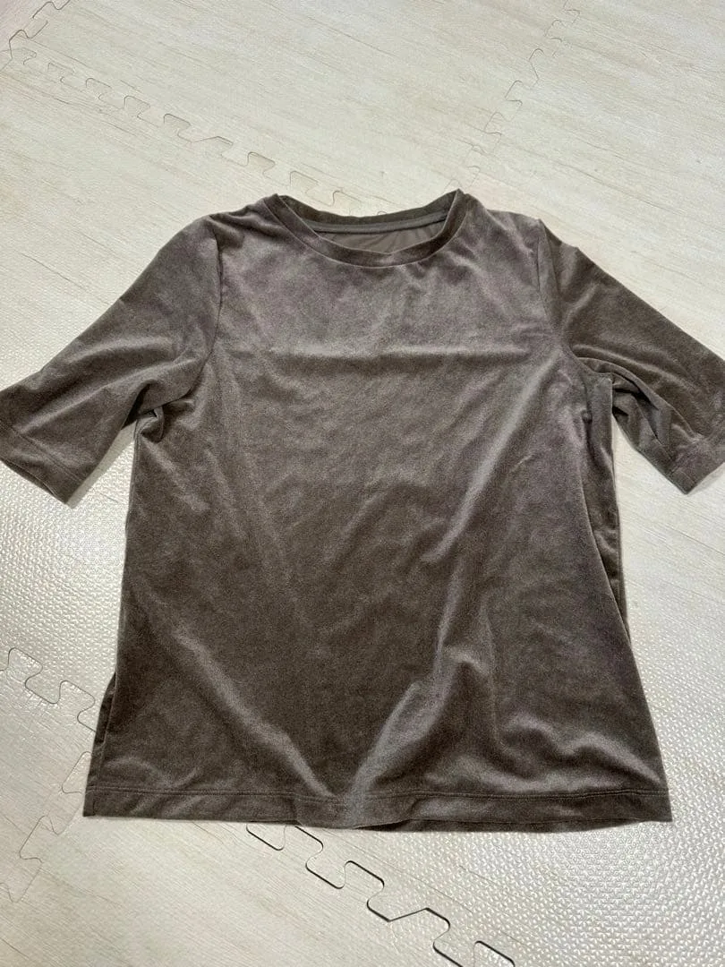 マイカアンドディール ベロアTシャツ