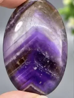 天然石 アメジスト パームストーン 握り石 紫水晶