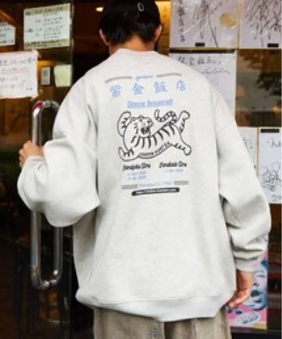 紫金飯店 別注 バックプリント クルーネックスウェット サイズS 【中古】