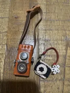ドール用 ミニチュア レザーカメラ風アクセサリー他
