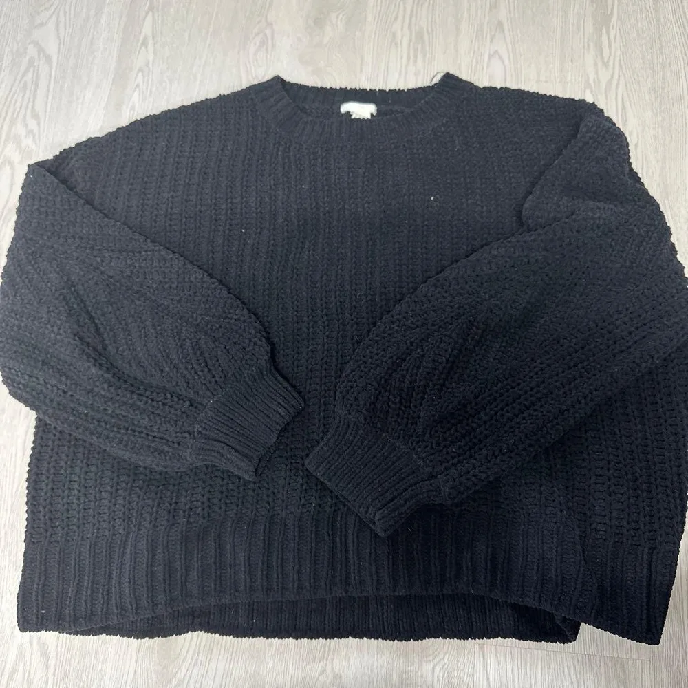 H&M ニット セーター ブラック XL
