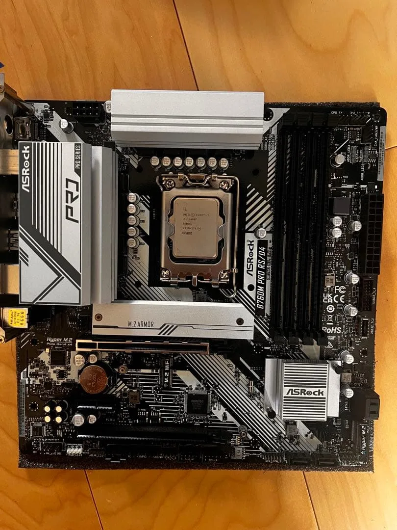 【動作確認済み】B760M Pro RS/D4 i5-13400F CPUセット