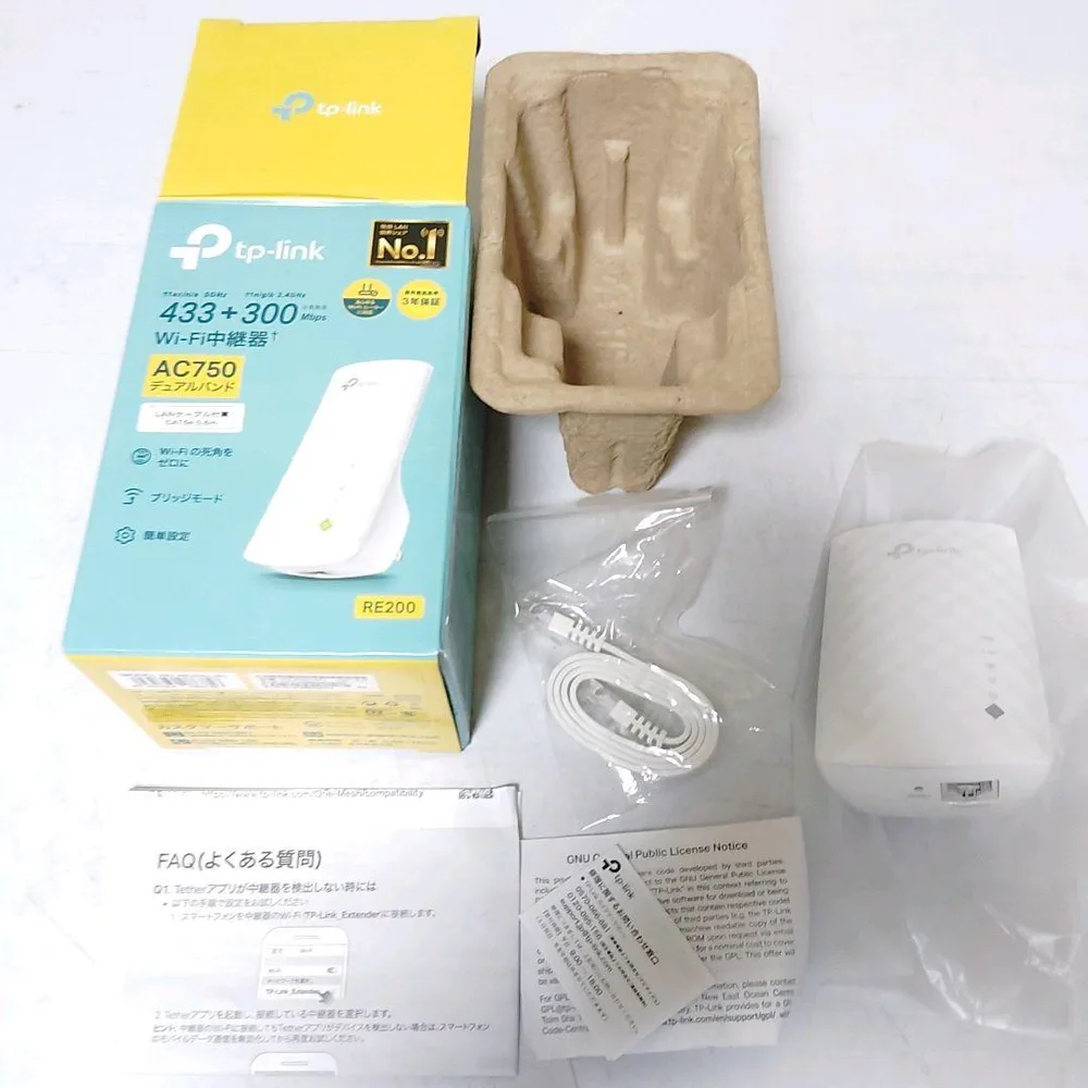 美品 tp-link AC750 Wi-Fi中継器 RE200