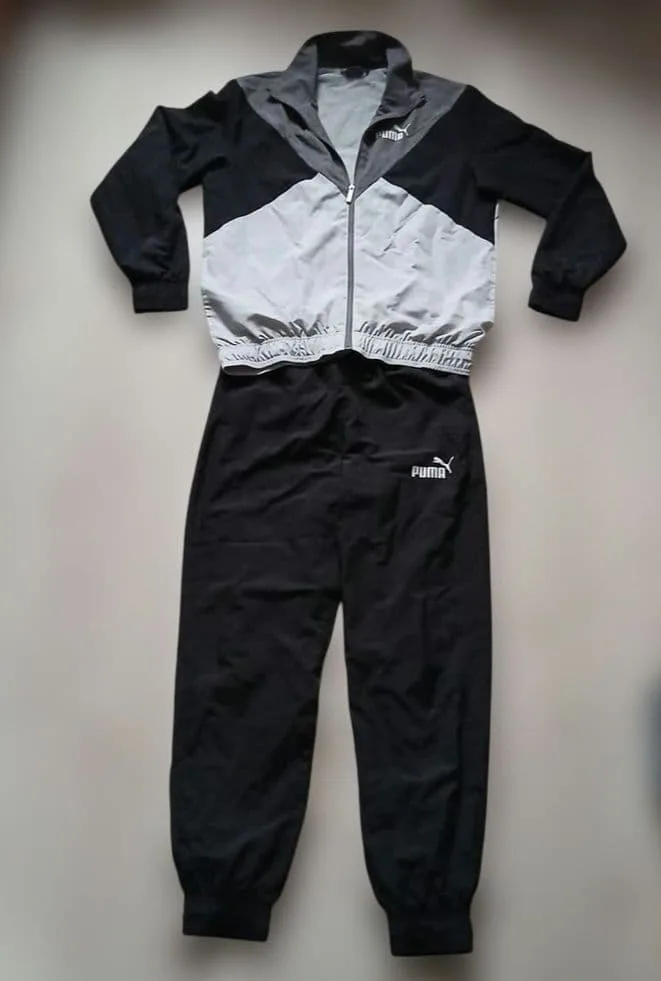 PUMA ジャージ上下セット ブラック グレー M